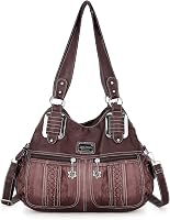 Angel Barcelo Női Hobo Táska PU Bőr Válltáska Crossbody Kézi Táska Lila Színben 1