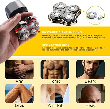 Pro 4 Shaver Replacement Heads for Pitbulls Gold PRO, Silver PRO, Platinum PRO, Butterfly Kiss PRO Head Shavers (2 Count)