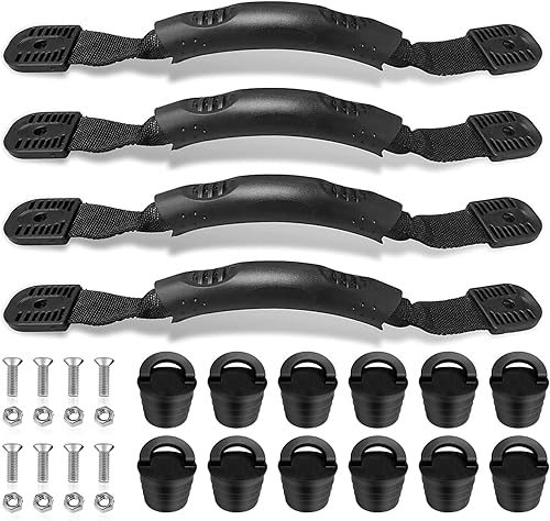 TEANTECH Kayak Carry Handles Canoe Boat Side Mount Kayaking Carrying Handle Replacement Accessory for Kayaks Canoe Boat Suitcase Luggage etc
