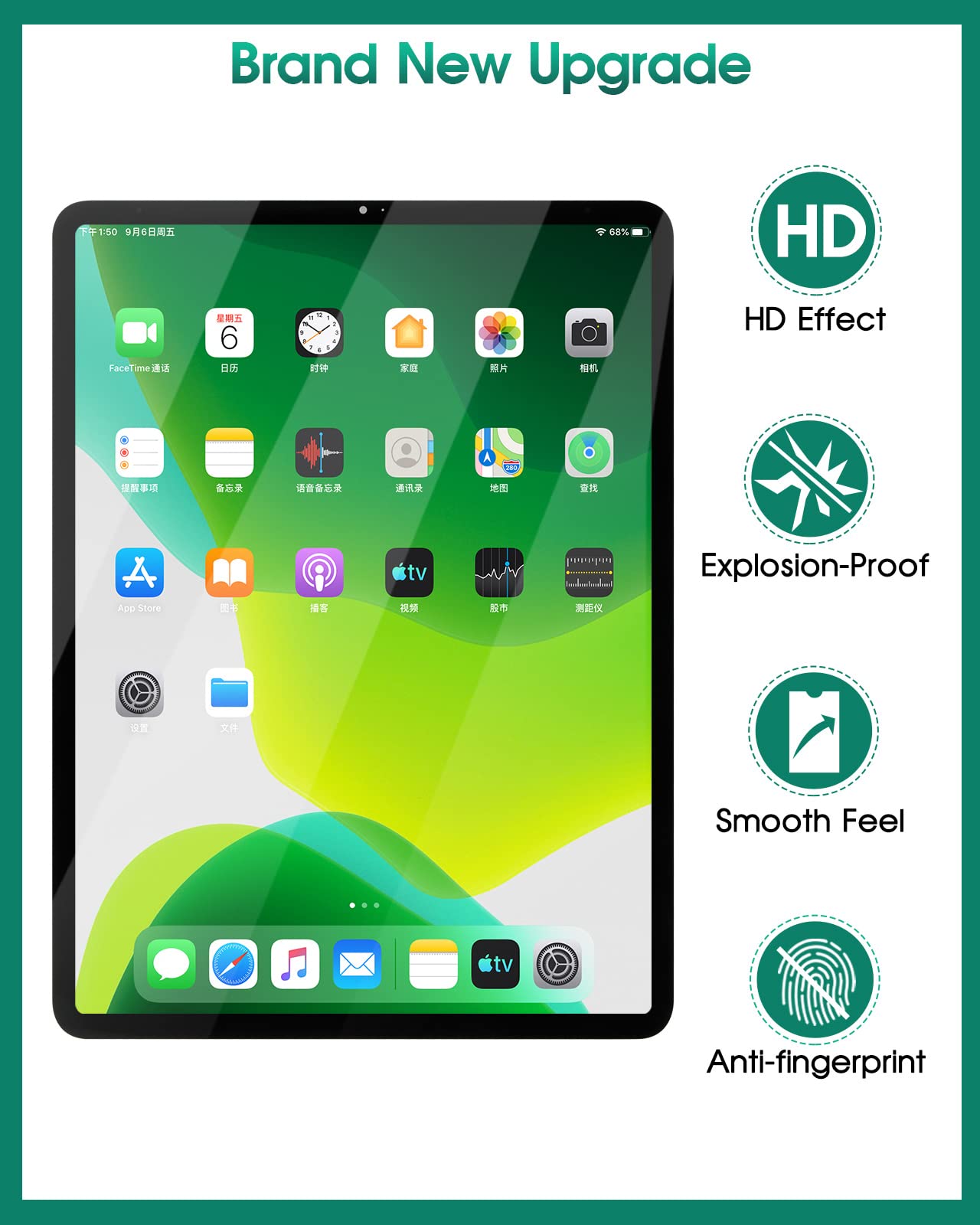 Per iPad Pro 12.9 2020 4 ° Schermo di Ricambio A2069 A2232 A2233 A2229 Display LCD Touch Digitizer Panel Sensor Kit Lenti in Vetro (Nero Originale)
