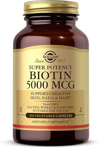 Solgar Biotina 5000 mcg 100 cápsulas vegetales promueve la piel las uñas y el cabello saludables apoya la producciĂłn de energĂa proteĂnas Solgar Biotina 5000 mcg 100 cápsulas vegetales promueve la piel las uñas y el cabello saludables apoya la producciĂłn de energĂa proteĂnas