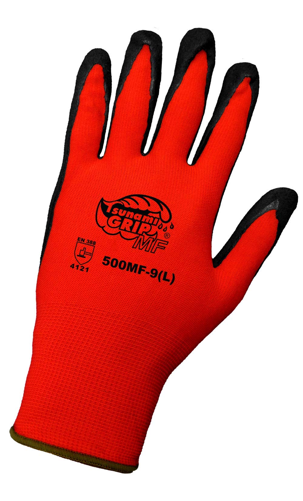 Global Glove 500MF - Tsunami Grip Mach Finish Nitrile Coated Gloves - Medium - (Case of 72)