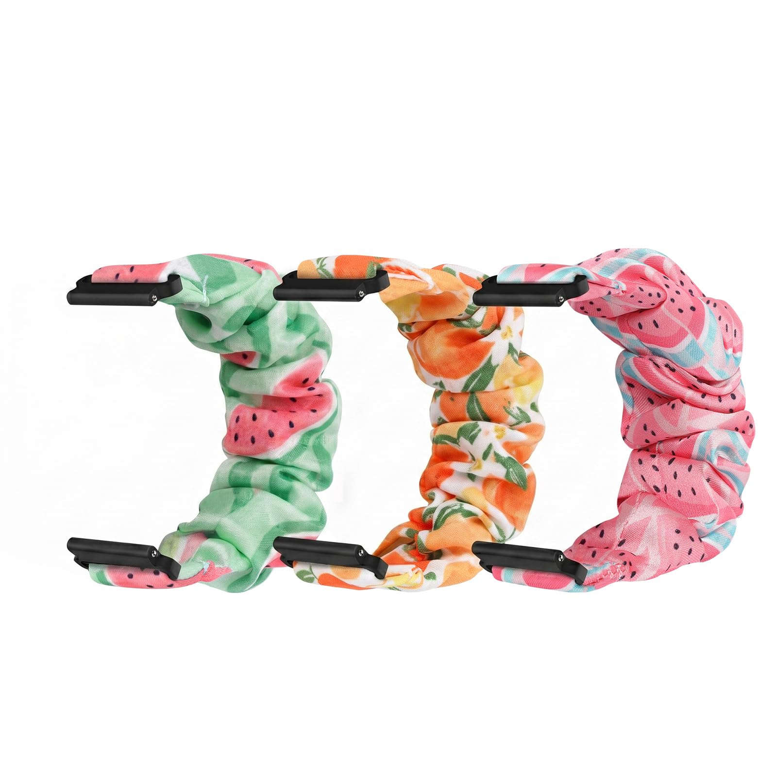3pack Elastic Scrunchie Band Compatible with Gizmo Watch 3 2 1, Compatible with Gabb Watch 3e 3 2 1, Compatible with SyncUP Kids Watch, Strechy Loop Replacement Strap for Childrens