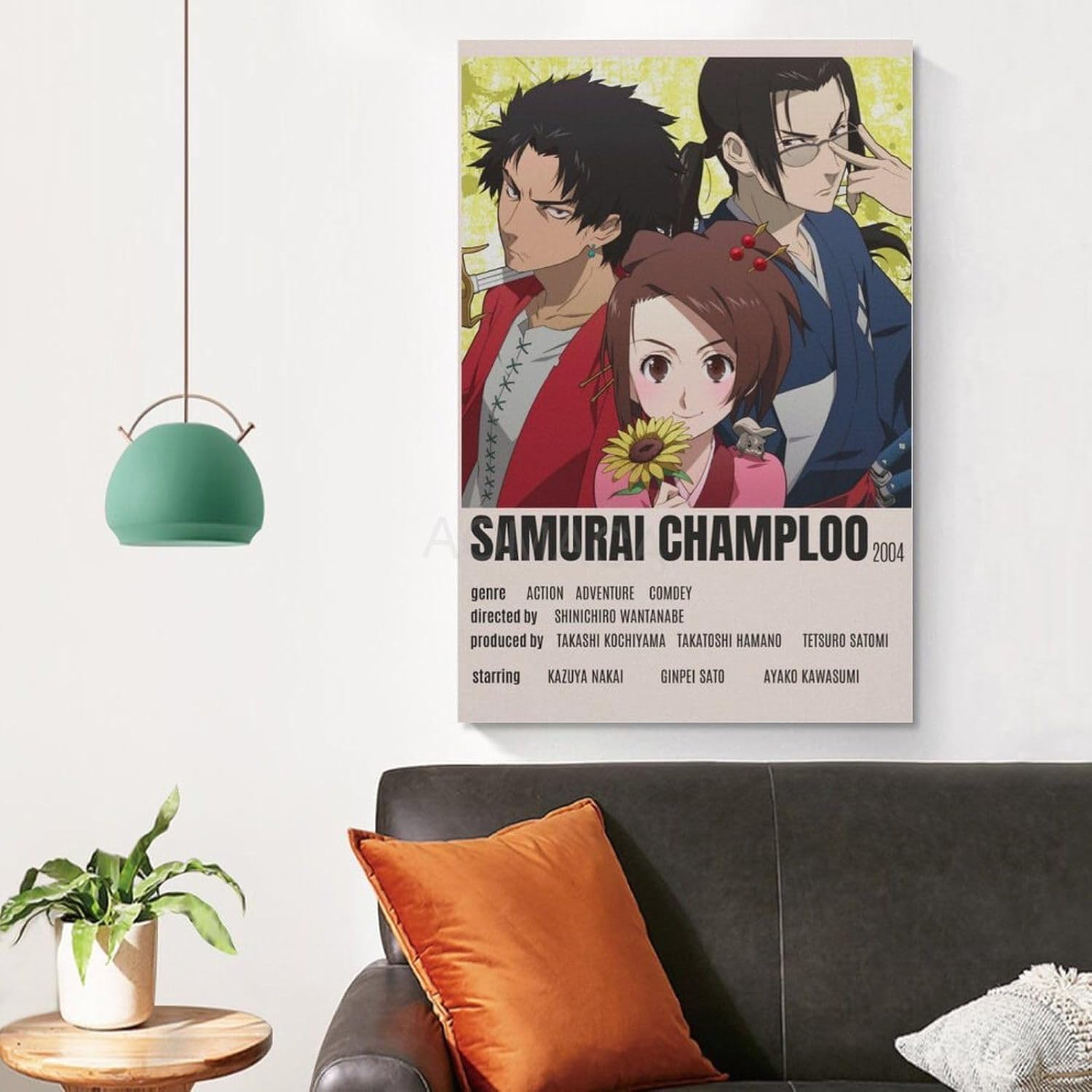 Samurai Champloo – Póster de animación (9) pintura en lienzo para ...