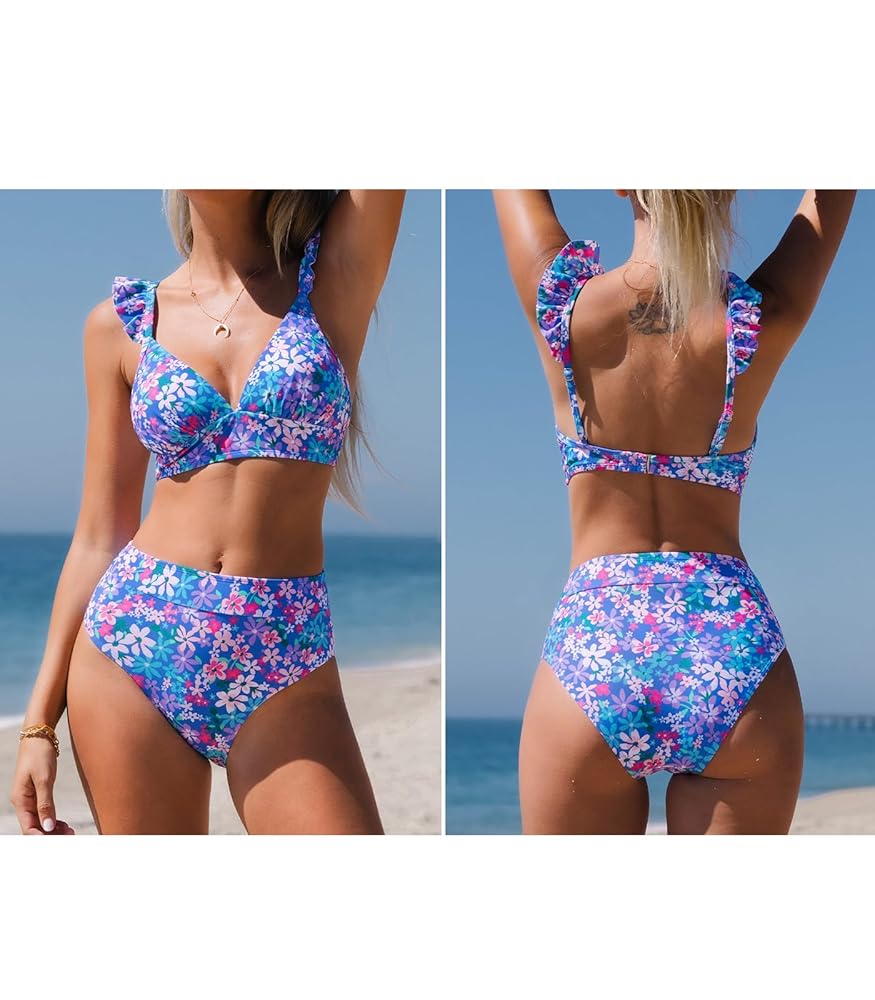 送関込【CUPSHE】シャープフォーカス ジオ ビキニセット Sharp Focus Geo Bikini Set