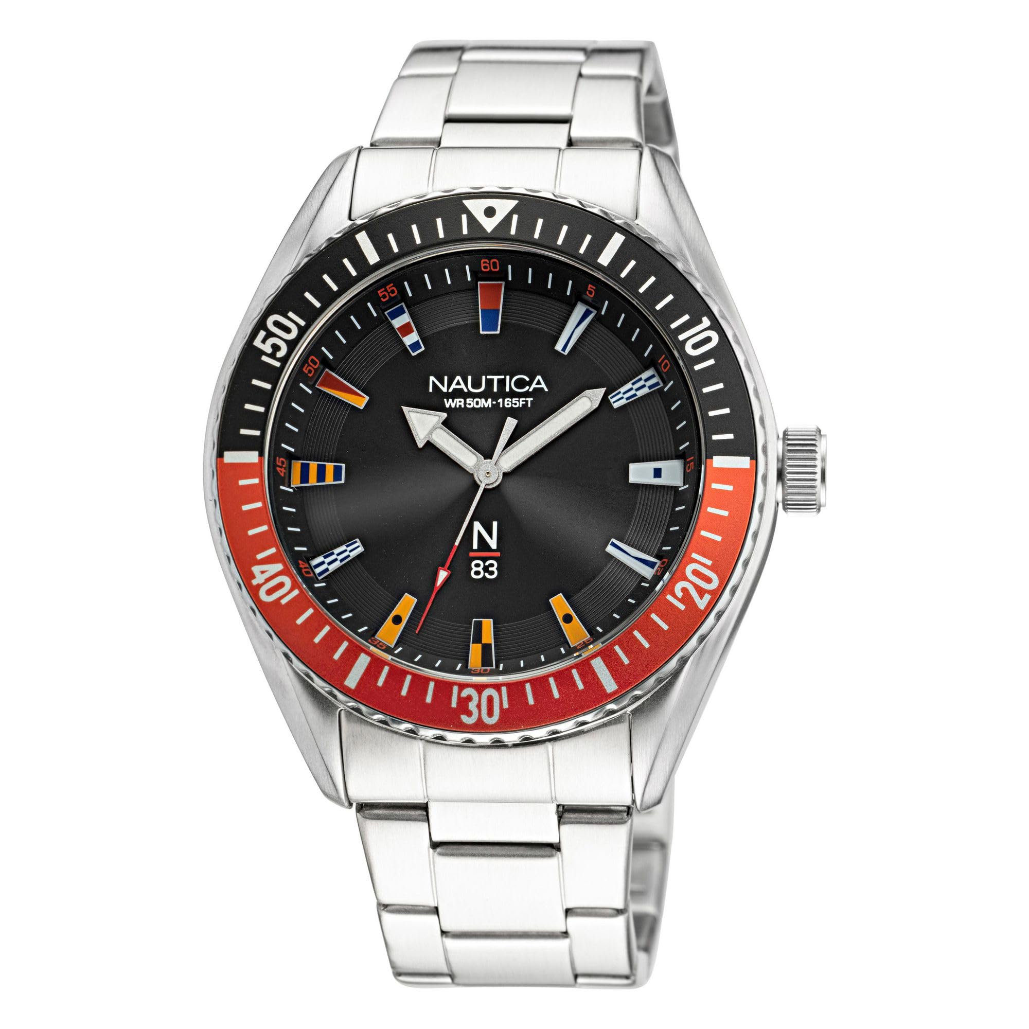 Nautica Orologio Analogico Classico Quarzo Uomo con Cinturino in finta pelle NAPHST002