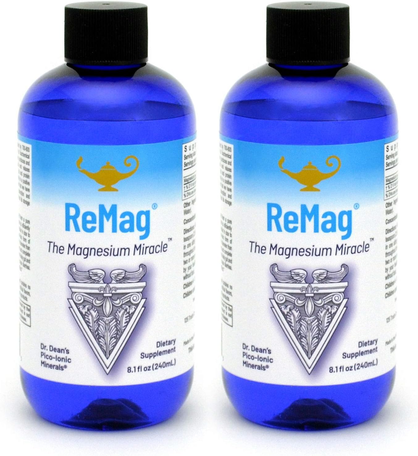 RnA ReSet ReMag Magnesium – High Absorption Magnesium Chloride Liquid, 8.1 Fl Oz (2-Pack) NSF Certified - Supports Restful Sleep - Nerve Health - Muscle Relaxation - Cardiovascular Health