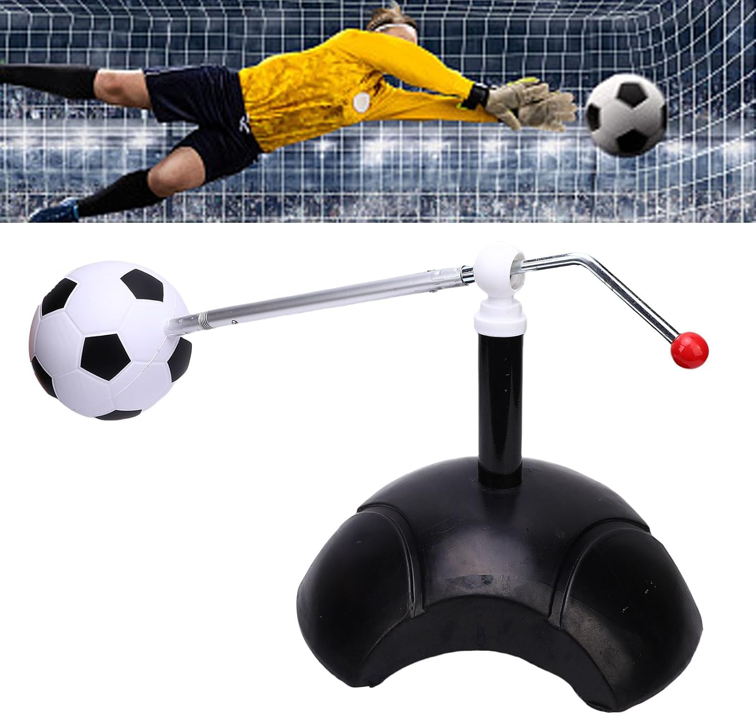 Soccer Kick Trainer Football Skill Improvement Juggle Kick Trainer with Base for All Ages Lightweight Portable