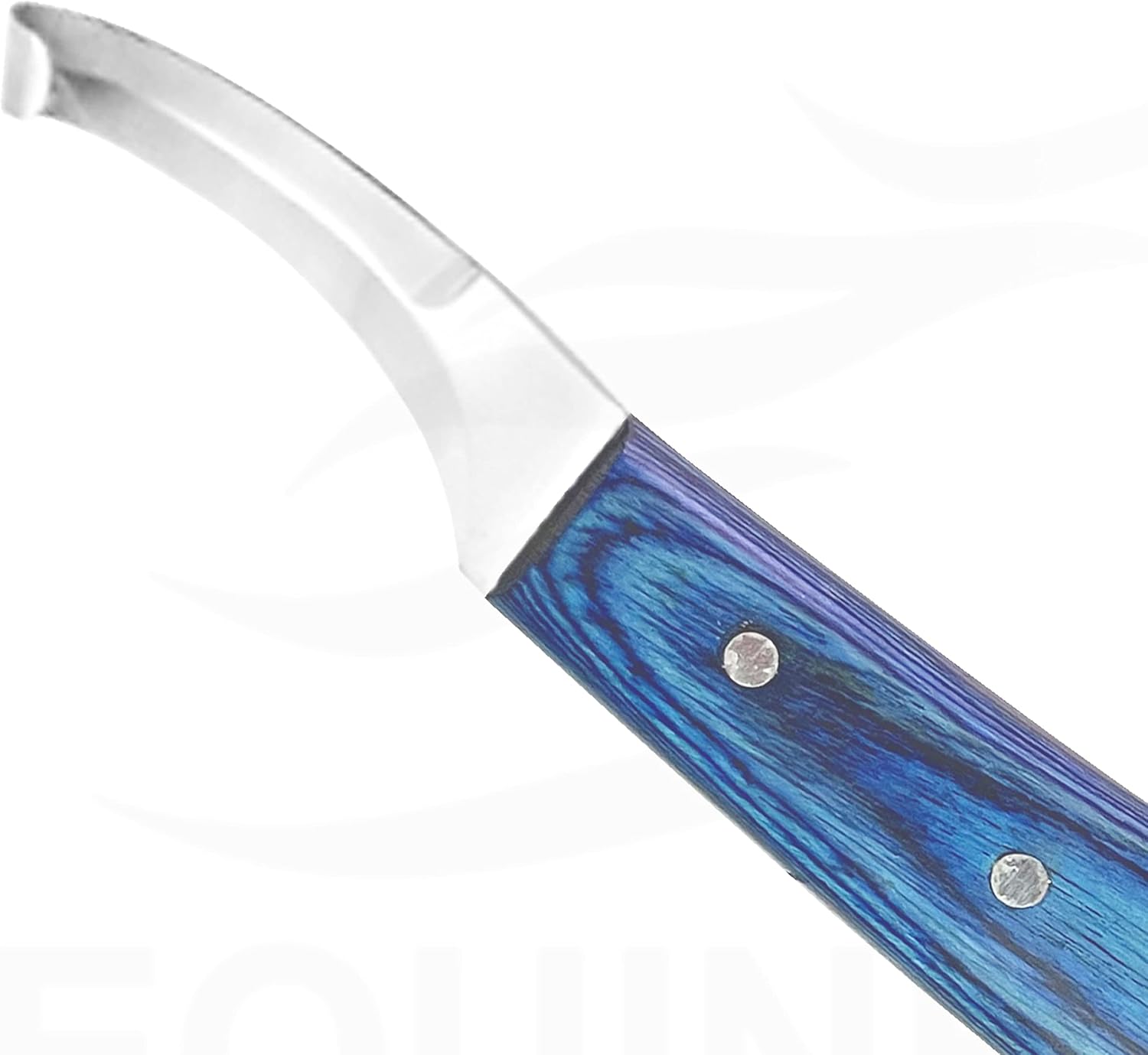 Equine Care Razor Edge Hoof Knife Sharpened Premium Grade Stainless Steel Passivized Blade & Sheet Handle Farrier Tools Double Ended (Right Handed) : Pet Supplies