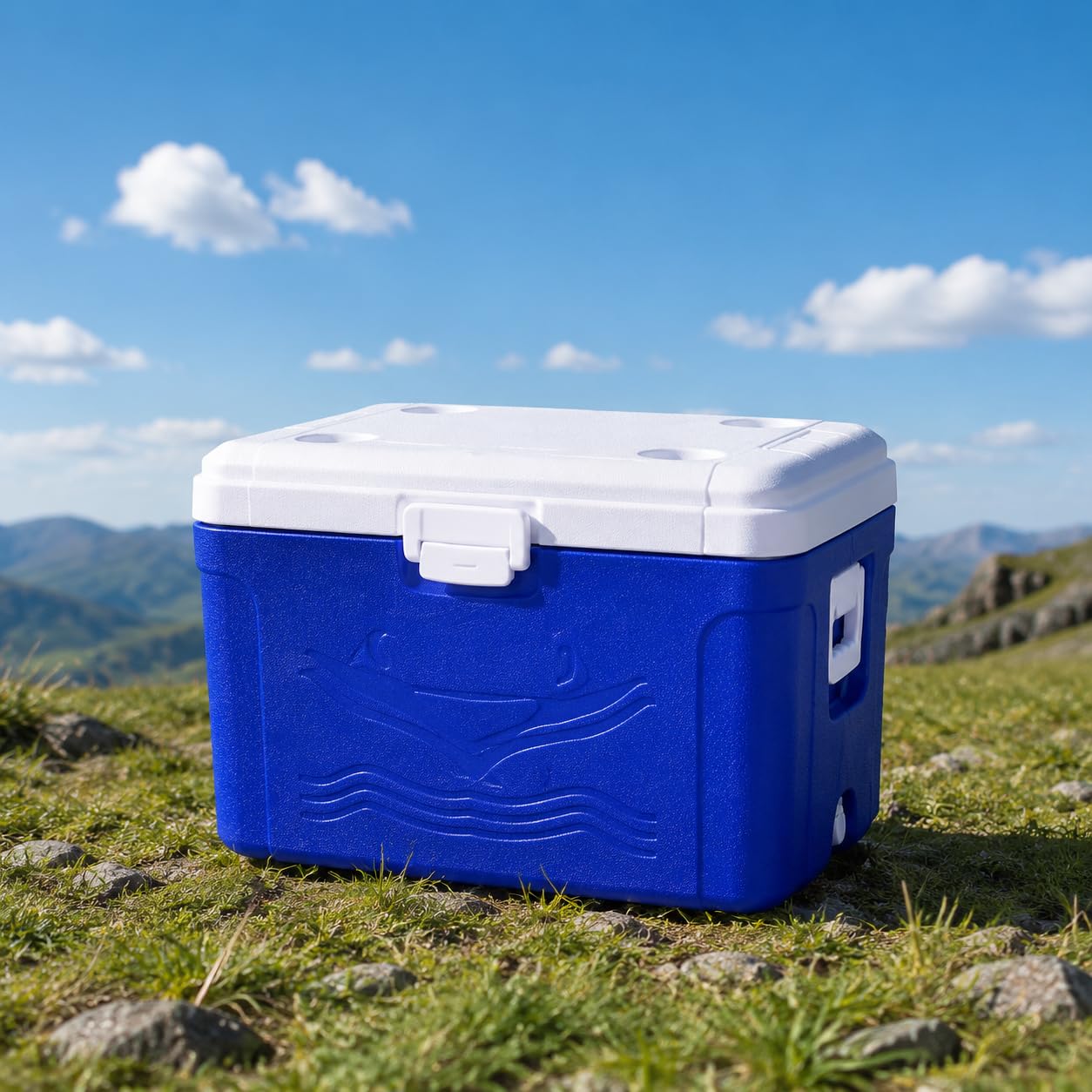 Glacière Portable Chaud Froid PE, Charnières durables, Boîte Conservation, pour Les Pique-niques, pour