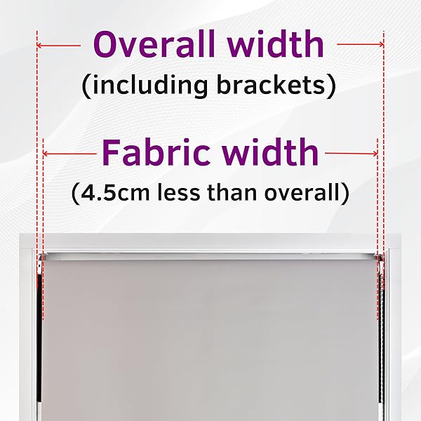 FURNISHED Roller Blinds Thermal Blackout Roller Blind - Trimmable Insulated UV Protection Child Safe Easy Fit Home Office Window Blinds, Cream, 100 cm Wide x 165 cm Long - 2