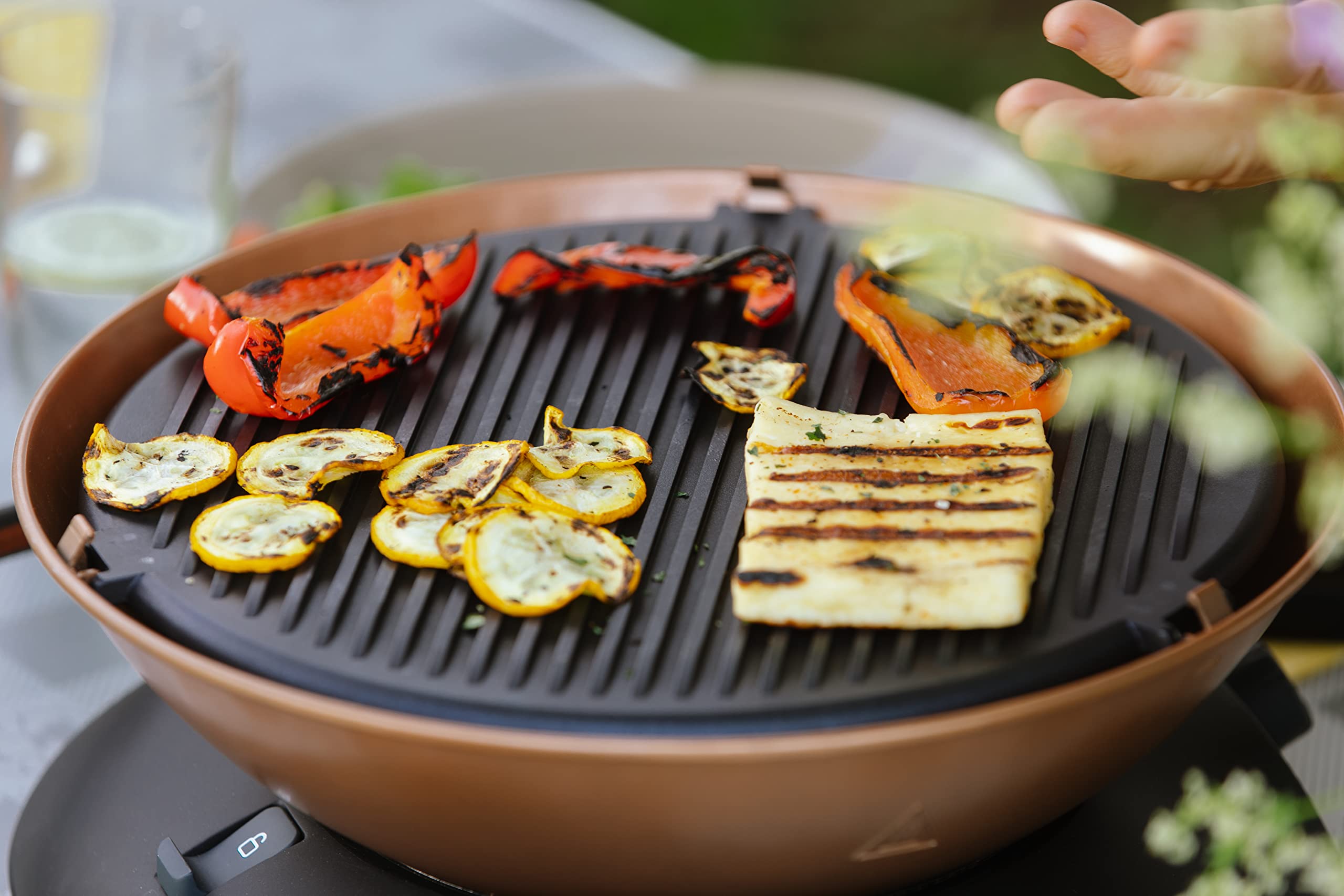 Buy Campingaz 360 Grill CV, round tabletop grill, camping BBQ with lid, balcony grill, compact