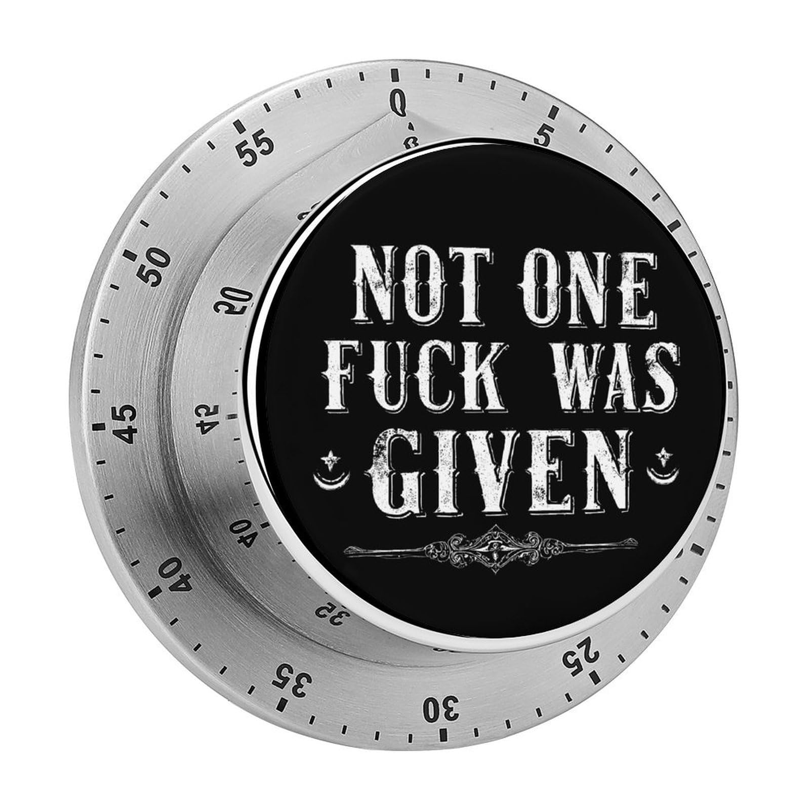 Not One FCK was Given Mechanical Timer with Alarm for Kitchen Cooking Productivity Stainless Steel Timers