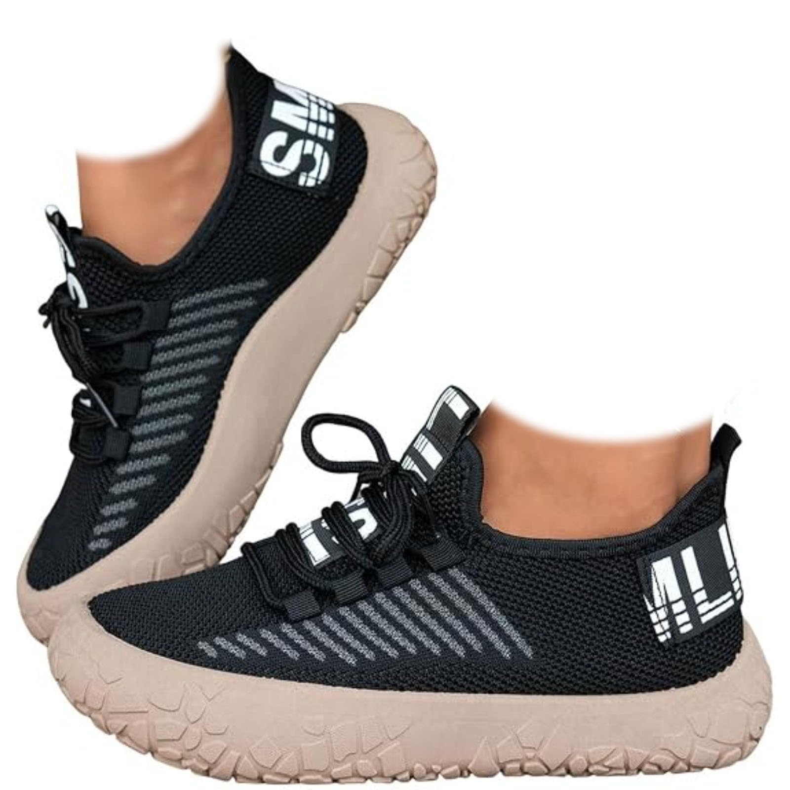 Scarpe da ginnastica leggere da donna a calzino da passeggio