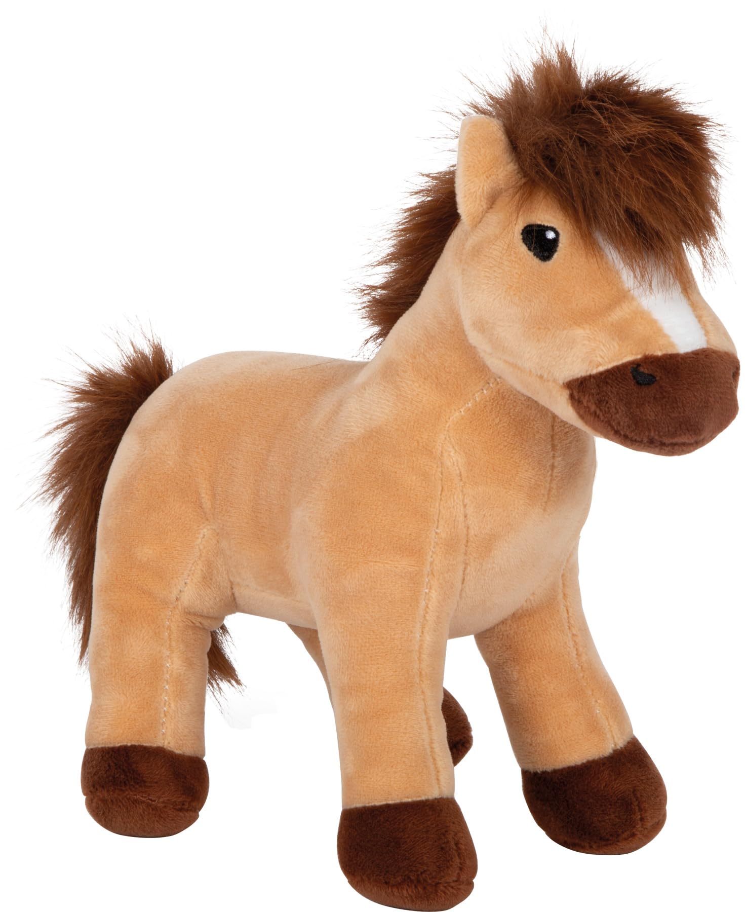Small Foot Set da Gioco Cavallo con stalla e Accessori nella Borsa, Cavallo di Peluche con numerosi Accessori per Cavalcare e per la Cura, per Bambini dai 2 Anni, 12731