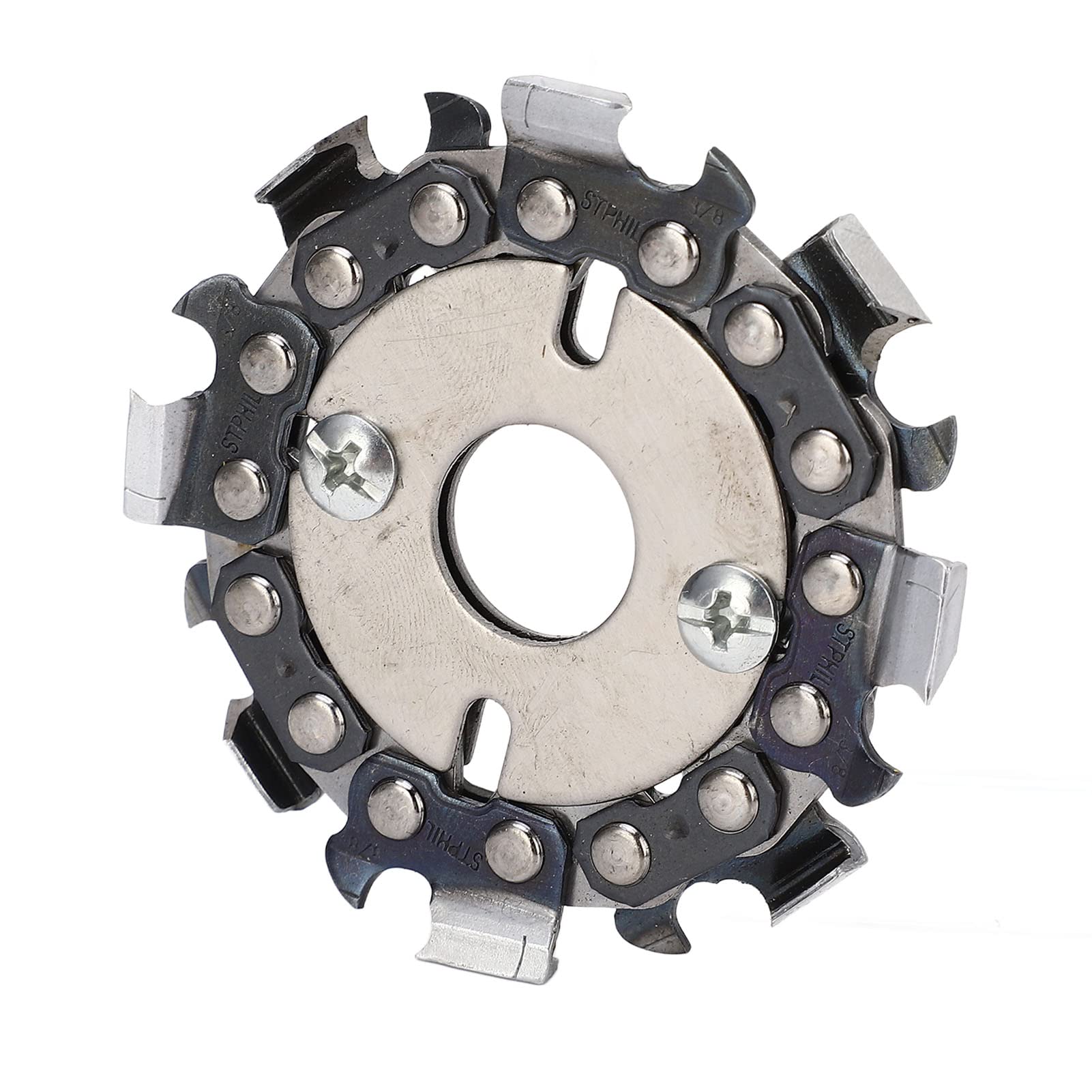 2.5in 8 Teeth Wood Grinder Disc Circular Chain Disc Angle Grinder Saw Blade Tools for Cutting and Shaping