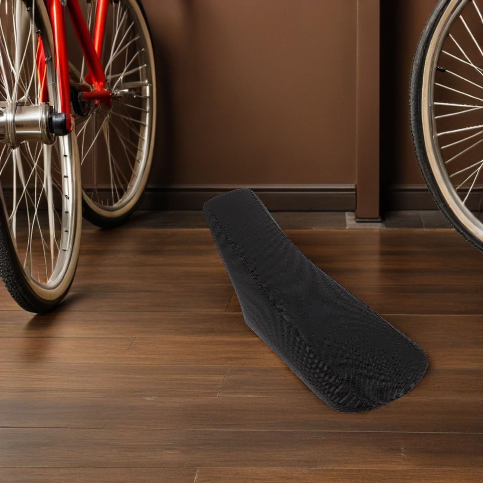 Cuscino Sella Moto da Cross, Motorbike Seat Cushion, in Lega e Plastica, Nero, Resistente alle Intemperie, per Moto da Cross e Gare Off-road, Comfort di Guida Migliorato