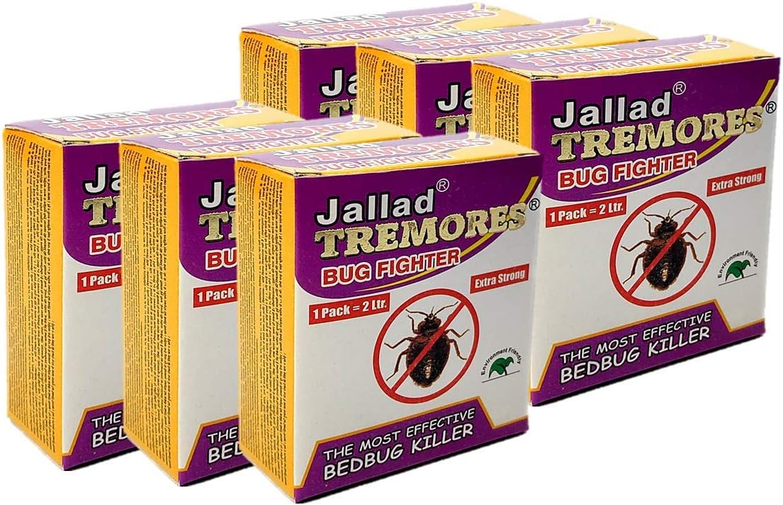Jallad Tremores BugsPowerful Bed & Termites Killer Spray Powder (Pack of Six) - 60 gms