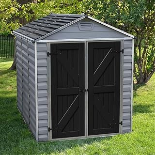 8 x 6 Double Door Apex Plastic Shed with Skyl...,