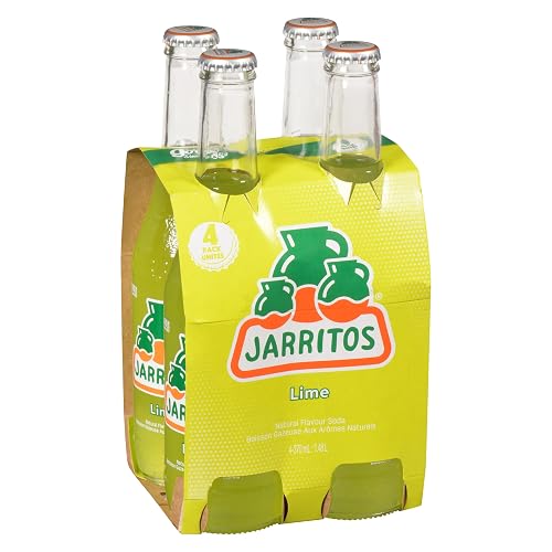 Jarritos Lime Soft Drink, 370 ml x 4 bottles