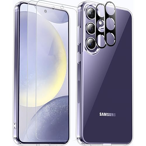 SPIDERCASE for Samsung Galaxy S24 Plus Case, [10 FT Military Grade Drop Protection] [Crystal Clear] [Not-Yellowing] Slim Fit Shockproof Anti-Scratched Rugged Phone Case, Clear