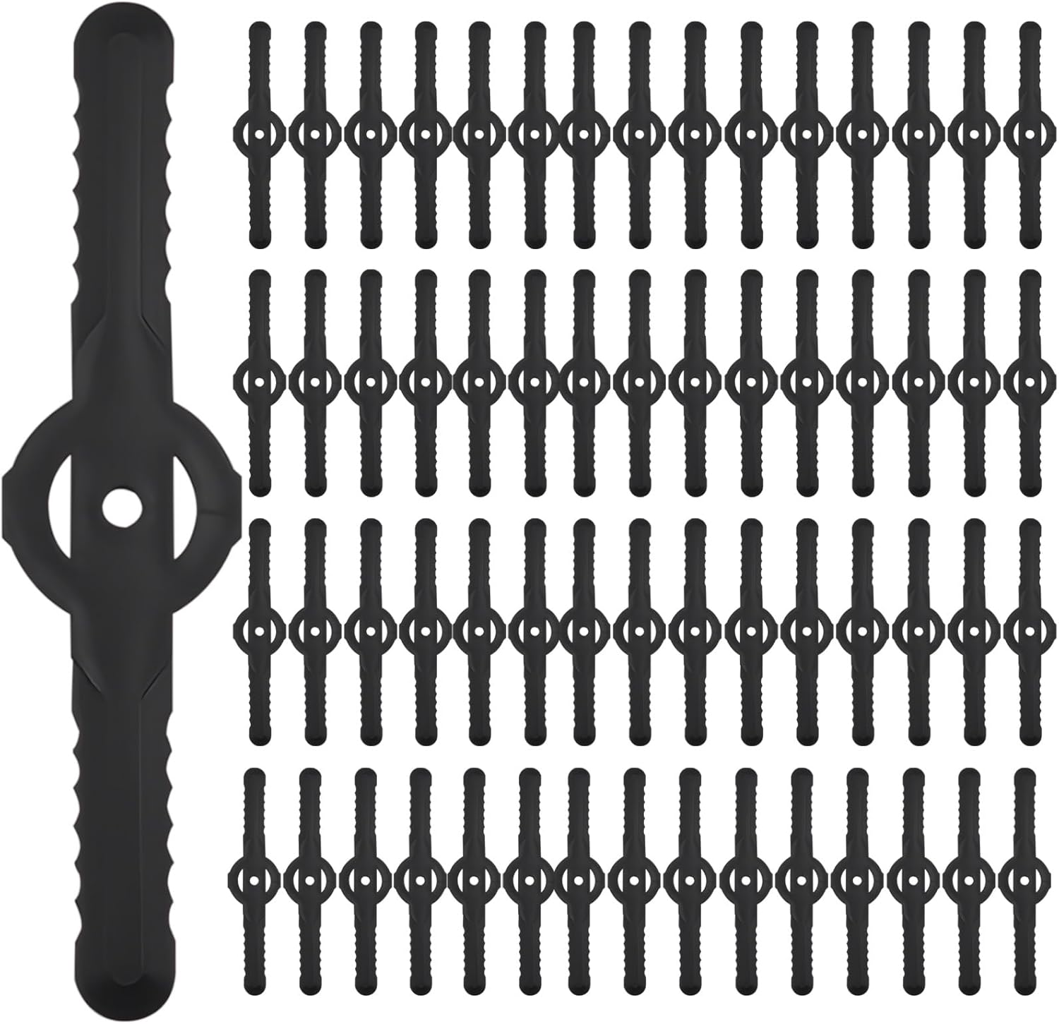 Huakaile 60-Pack Weed Wacker Blades Review: Durable Plastic Trimmer Head Replacements for Lawn & Garden
