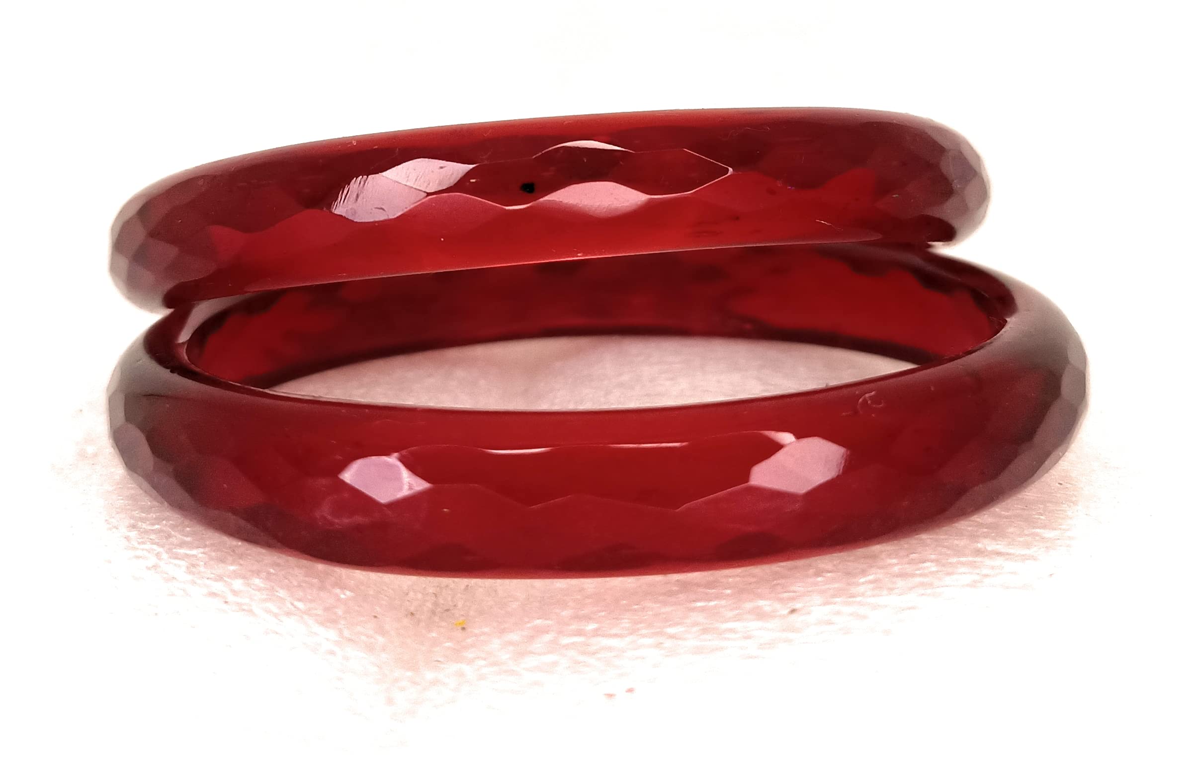 SBS Plain Diamond pattern Crystal Glass bangle set of 02 bangles for women and girls (Mahroon, 2.4) (B09MSHRQ3G) Amazon Price History, Amazon Price Tracker