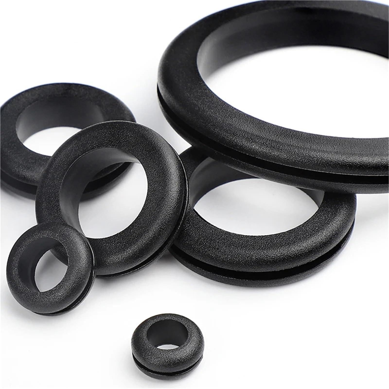 Lot de 10 bagues d'étanchéité en caoutchouc de 3 à 80 mm d'épaisseur pour protéger les trous de câble métallique (35 mm)
