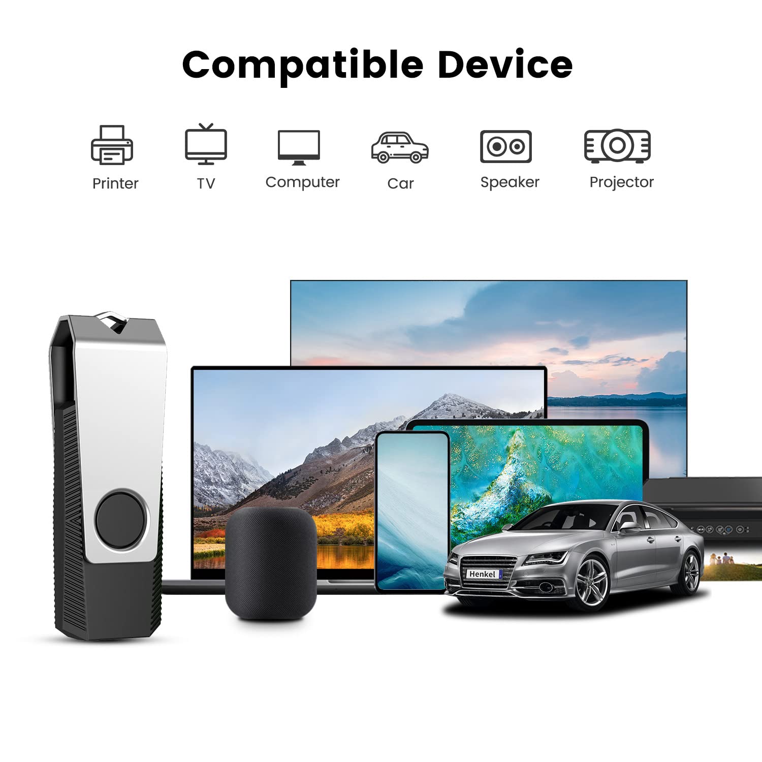 KEXIN Chiavetta USB 8GB 20 Pezzi Pennetta Girevole Chiavette USB 2.0 Unità Memoria Flash per Archiviazione Dati con Luce LED Nero