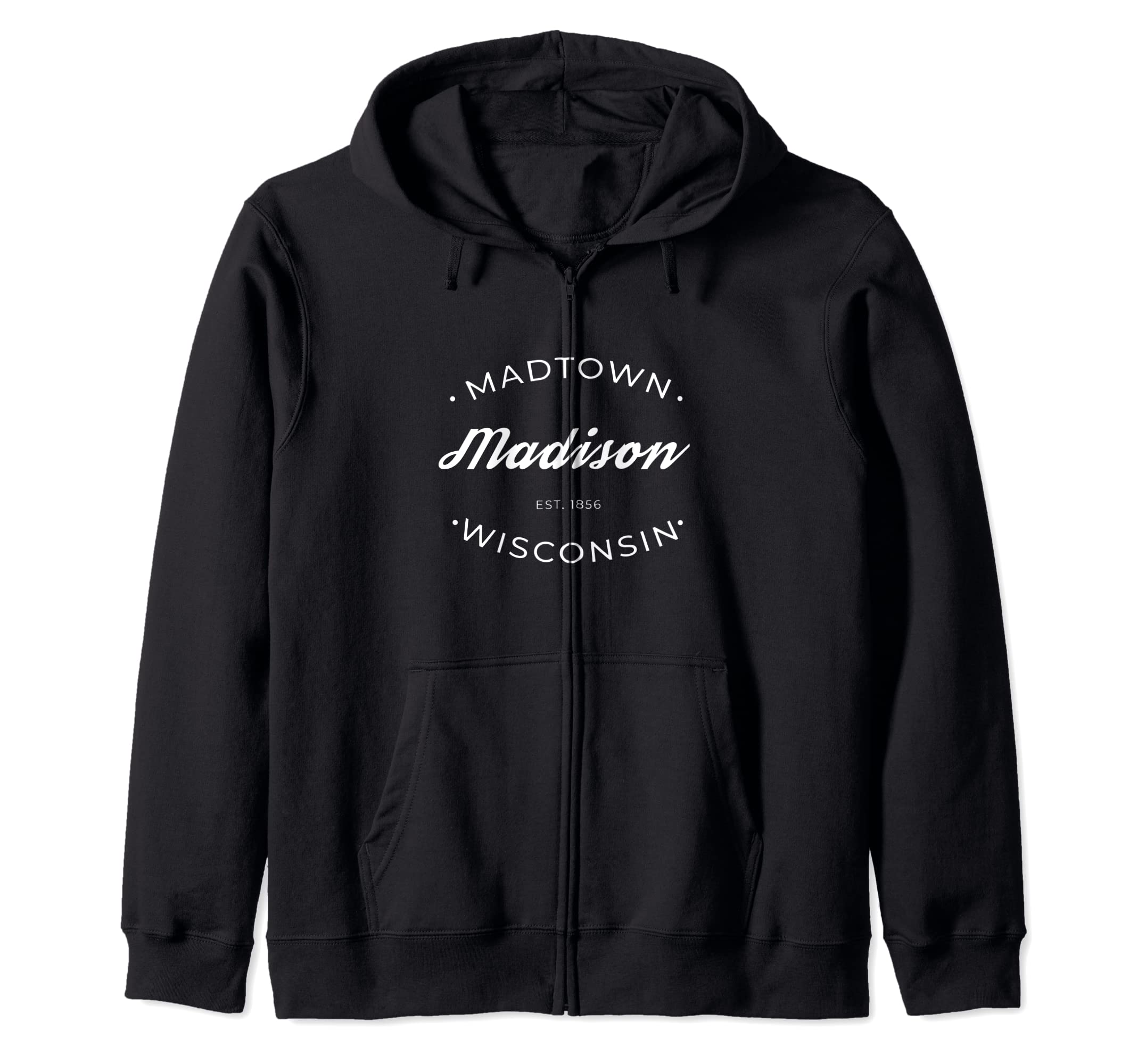Madison Wisconsin Madtown Retro DesignHoodie Zip Hoodie