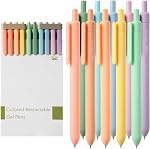 Mr. Pen Retractable Gel Pens, 10 Pack, Pastel Color Ink, Fine Point 0.7mm, Retractable, Cute Pens, Gel Ink Pens, Aesthetic Pens for Journaling | Fast Dry, Smooth Writing, Cute Pens for Drawing, Writing Planner and School Supplies