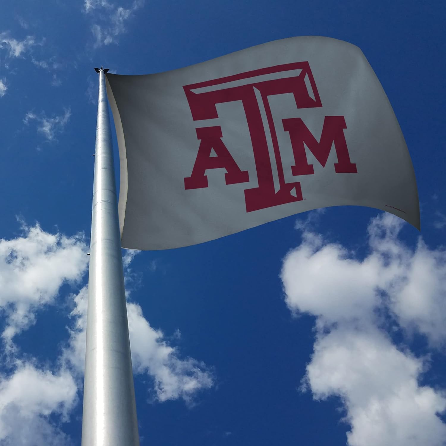 Rico Industries NCAA Texas A&M Aggies Flag 3' x 5' Gray Banner Flag - Single Sided - Indoor or Outdoor - Home Décor Made