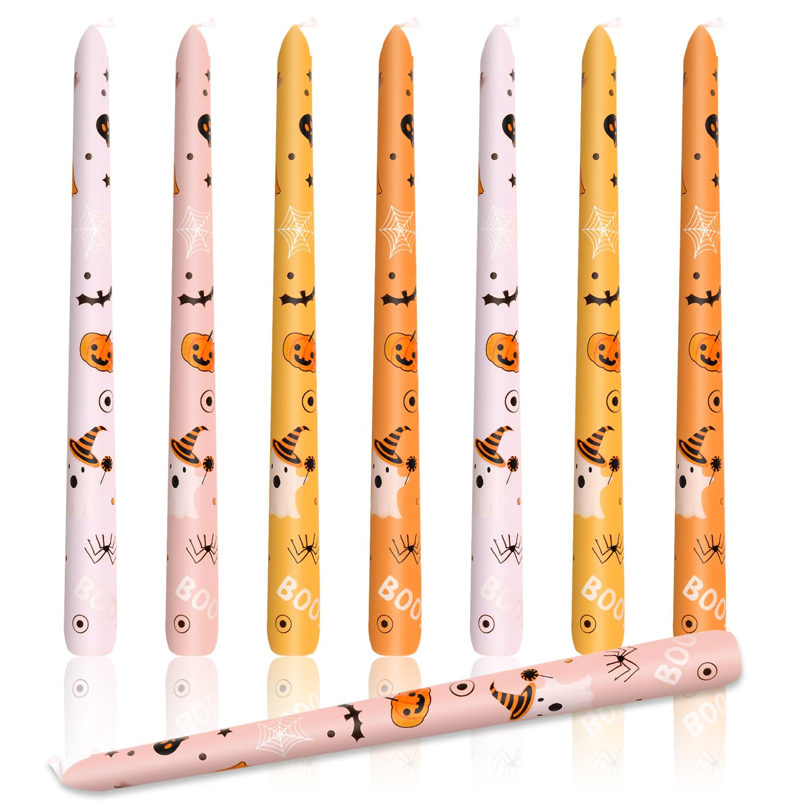 Amazon.com: Whaline 8Pcs Halloween Taper Candles 10 Inch