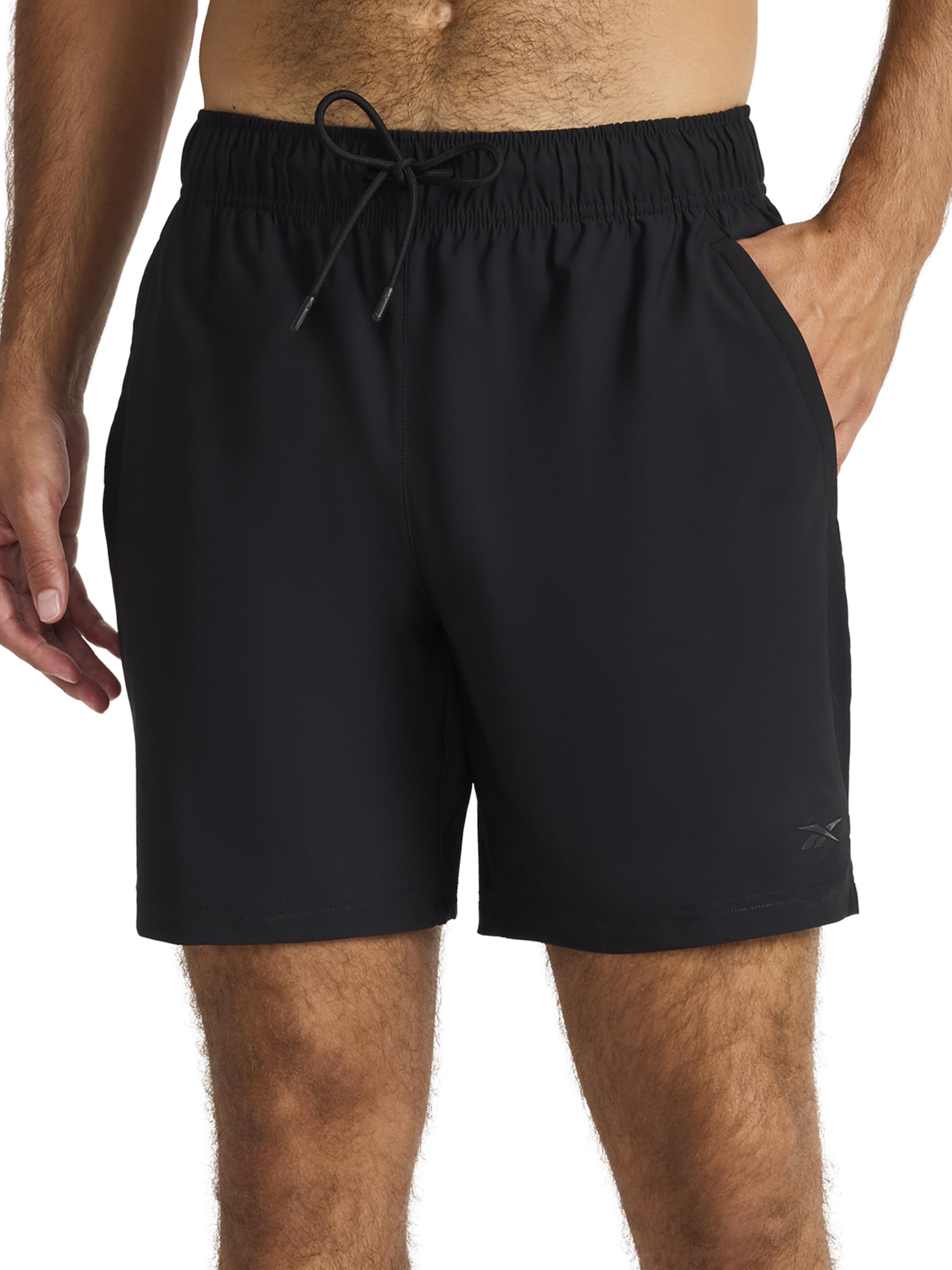 Reebok Men's Black Apparel Pace Training 7” Short, Small