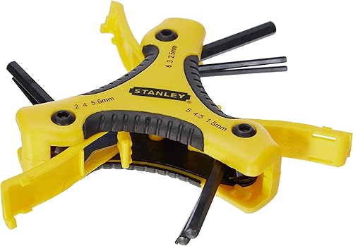 Miniatura 3 de Stanley 0-95-935 Juego de llaves plegables (9 piezas), color plateado