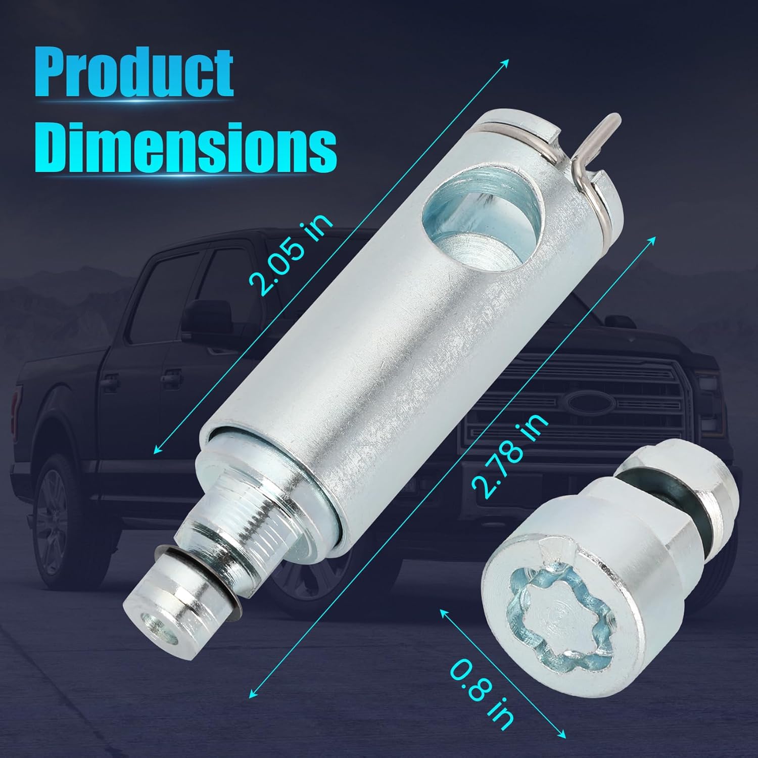 BC3Z-1A380-A Spare Tire Carrier-Lock Assembly - Compatible with Ford F-250 F-350 F-450 F-550 Super Duty 2006-2016, Replaces 6C3Z-1A380-A BC3Z1A380A 6C3Z1A380A