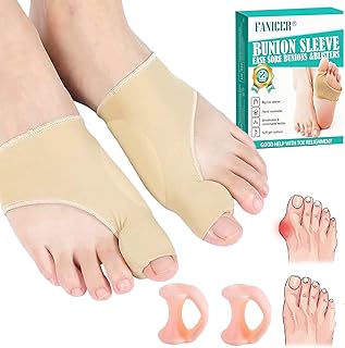 2 Corrector de Juanetes, Corrector Hallux Valgus, Protector de Juanete, Con 2 Correctores Dedo Pequeño, Amortigua, Confort y Soporte Dia y Noche, para Hombres y Mujeres(Color de piel)