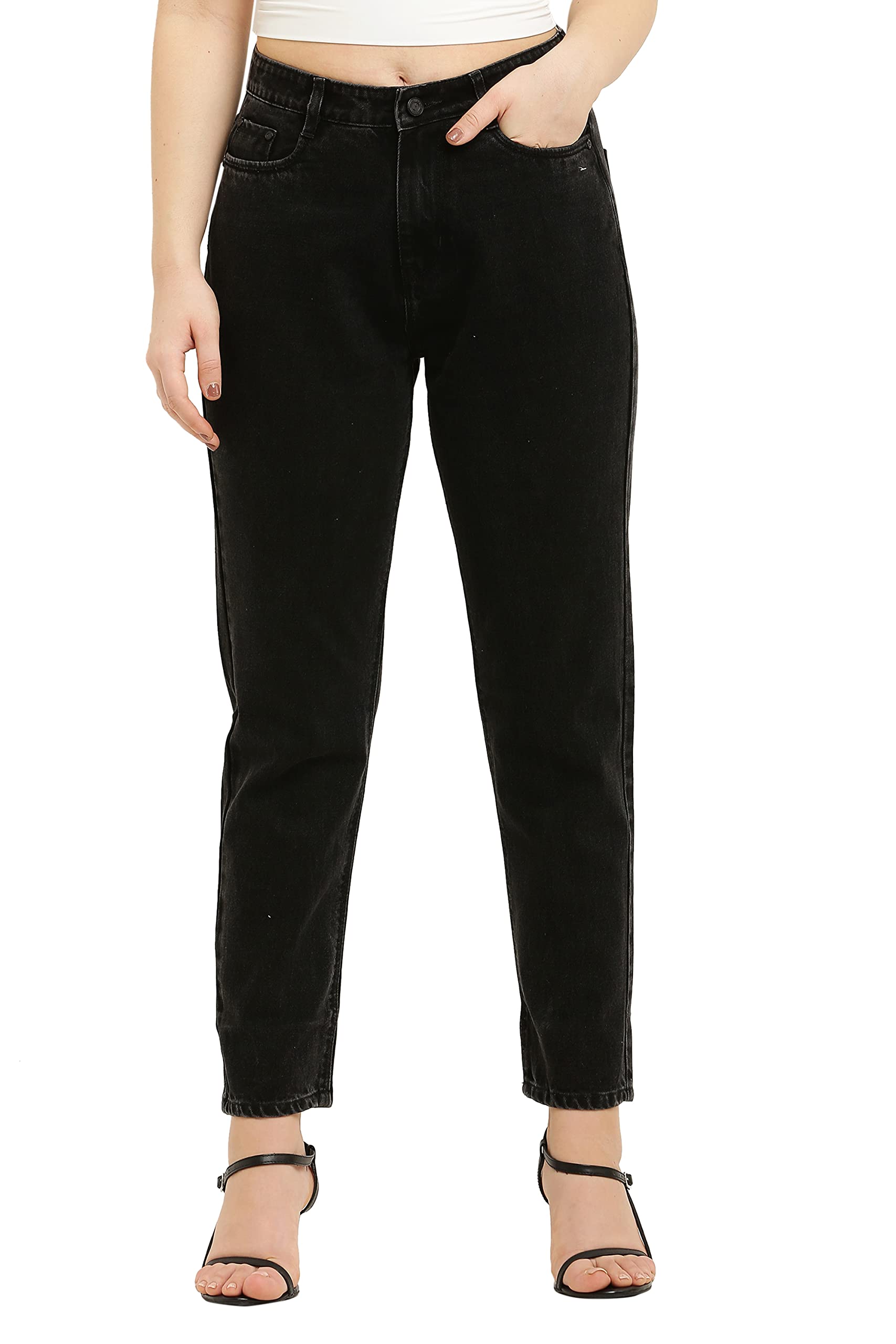 Ocean MartDC Brand | High Rise | Women Jeans | Mom Fit | Non-Stretch | 100% Cotton