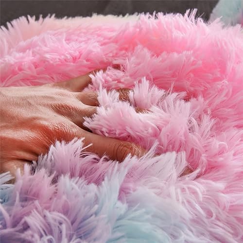 Vista 29 de Meeting Story Almohadas de lectura peludas de felpa con brazos, almohada de pelo sintético para adultos, adolescentes y niños (estándar, aguamarina)