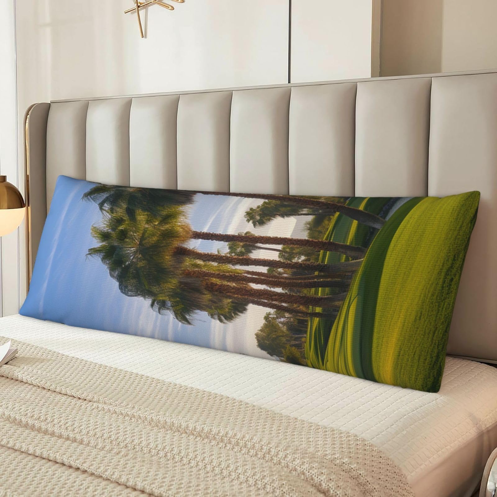 Palm Tree Golf Course Body Pillow Cover with Hidden Zipper 54"X20",Ultra Soft Microfiber Long Pillow Case Decorative Bedding Pillowcase Cushion Cover Cases for Bedroom Couch Sofa,Home Gifts