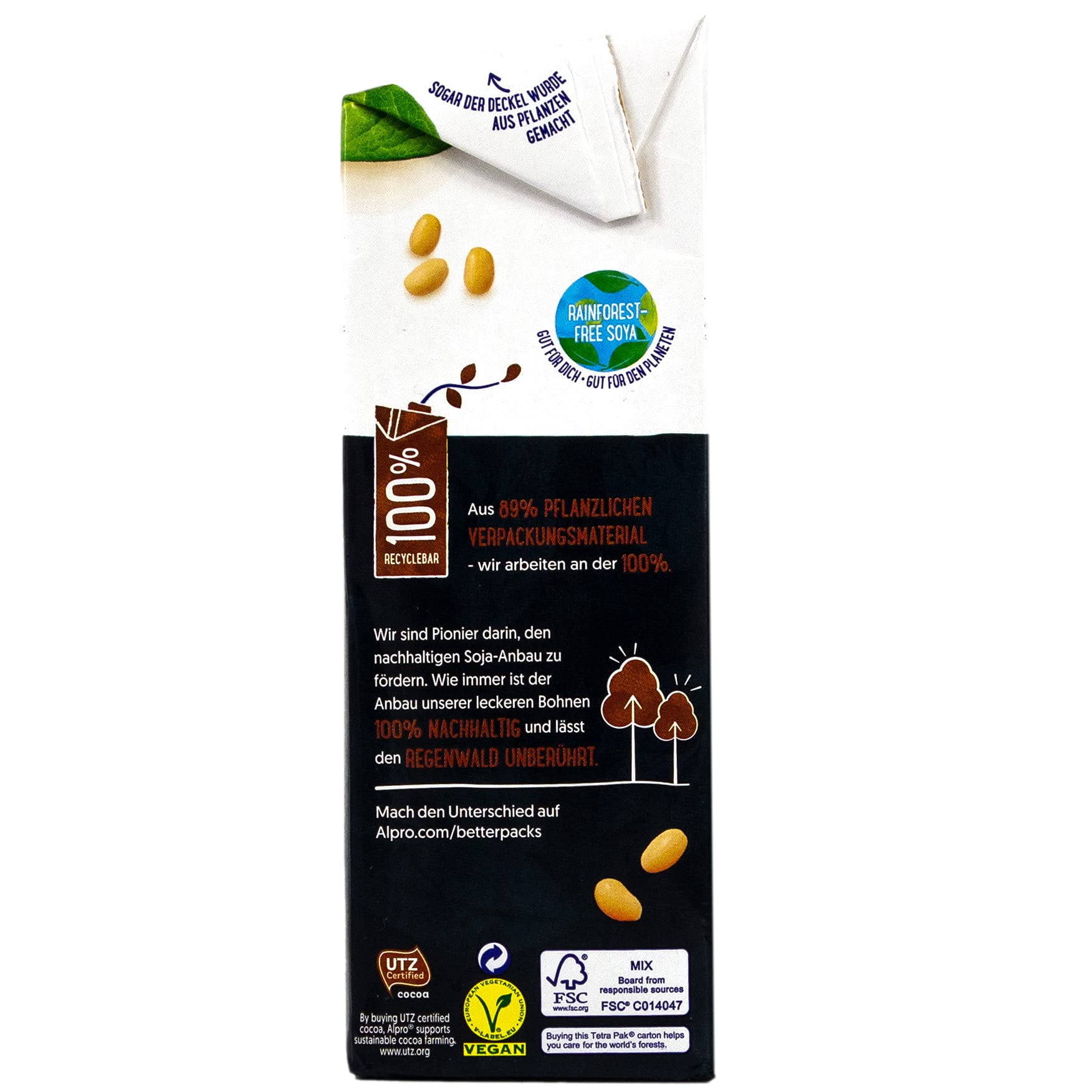 Alpro - 6er Pack Protein Sojadrink Schoko 1 Liter - Plant Proteindrink  Choco Soja Soya Drink 100 % pflanzlich (50 g Eiwei pro Packung) :  Amazon.de: Lebensmittel & Getrnke