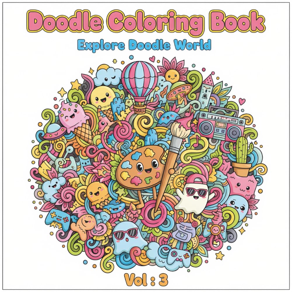 Explore Doodle World Vol. 3: Doodle Coloring Book