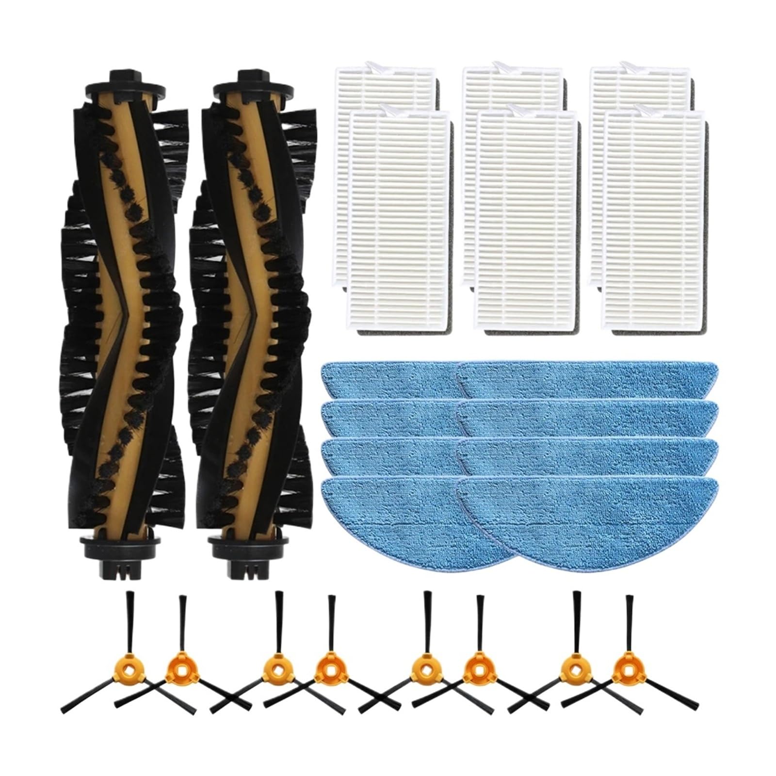 Kit M50 brosse latérale principale filtre et tissu de vadrouille pièces d'aspirateur