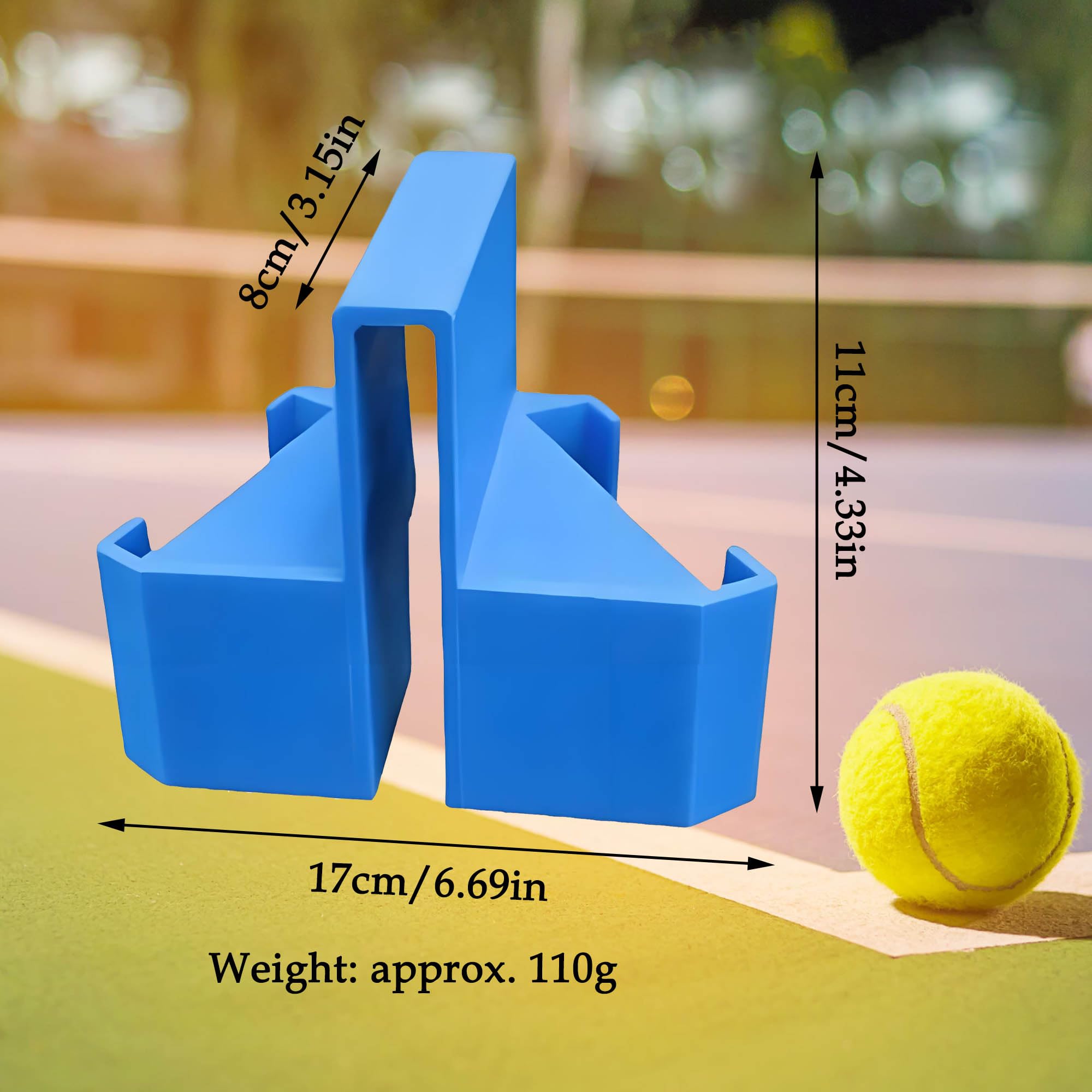 CHENNAN Supporto per cellulare con rete da tennis, supporto per cellulare con stampa 3D, compatibile con due smartphone, ideale per l'allenamento di tennis, pickleball, pallavolo