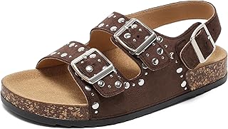 Womens Comfort Sandals With Soft Cork Footbed & Memory Foam Insole, Men Sandals with Back Strap Lightweight Non-Slip Slingback Slides For Summer Beach Outdoor 2026