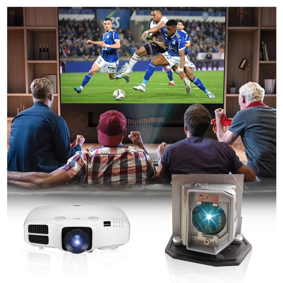 EC.K0100.001 Lampada proiettore di ricambio con alloggiamento per ACER X1261, X1161, X110 Videoproiettore