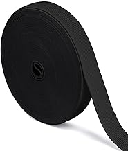 20 Metres Elastic Band, Black, 15 mm Wide Rubber Bands, Sewing, Thick Trouser Rubber, Elastic Band, Fabric Band for Sewing, Sewing Elastic Band for DIY Crafts, Clothing (20 M-1.5 cm, Black)