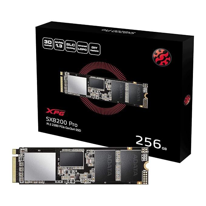 XPG ADATA SX8200 Pro 3D NAND 256GB Solid State Drive – ASX8200PNP-256GT-C at Rs. 2699
