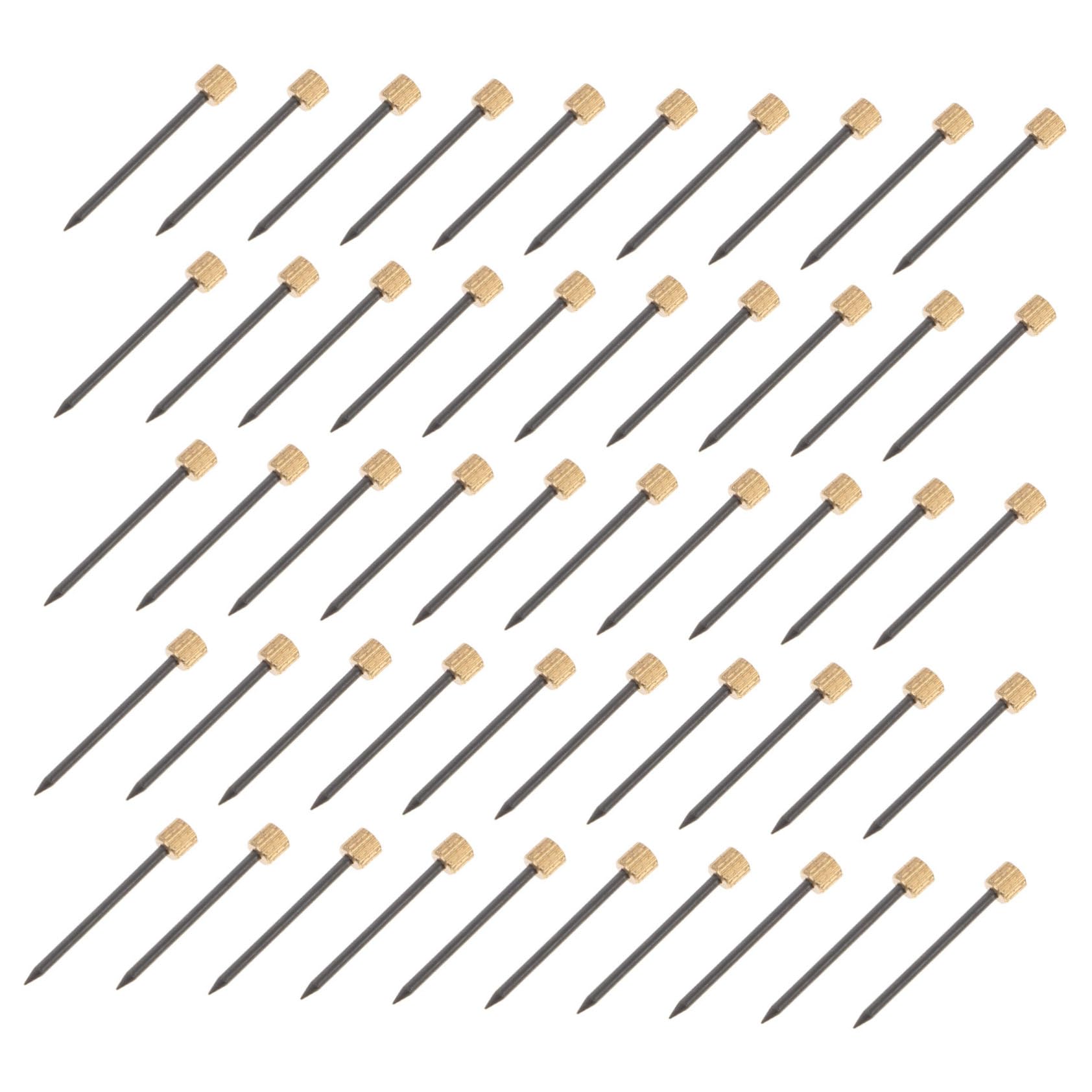 VILLCASE 1set Nails Assortment Kit Heavy Duty Fixing Nails for Furniture Home Office Use for Upholstery Craft Projects and Cork Boards 50pcs