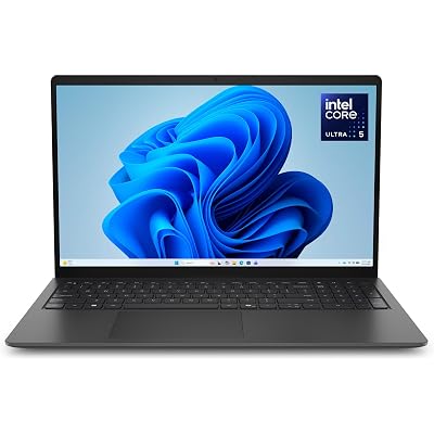 Dell 15 Laptop D15260-15.6-inch FHD 60Hz 300 nits Display, Intel Core Ultra 5 Processor 225U, Intel Graphics, 16GB Memory, 512GB SSD, English US Backlit Keyboard AI Copilot Hotkey, Windows 11 Home